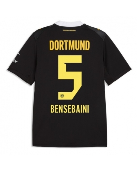 Borussia Dortmund Ramy Bensebaini #5 Maglia Gara Trasferta Repliche 2026-27 Maniche Corte Borussia Dortmund Ramy Bensebaini #5 Maglia Gara Trasferta Repliche 2026-27 Maniche Corte